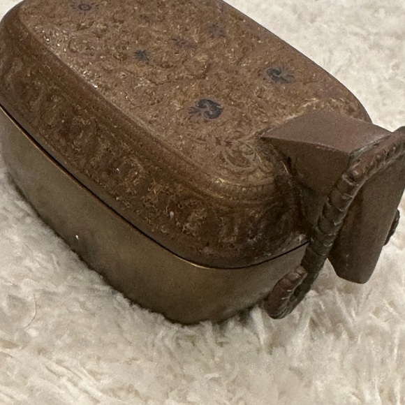 Brass Trinket Box Vintage Ram - Picture 9 of 9